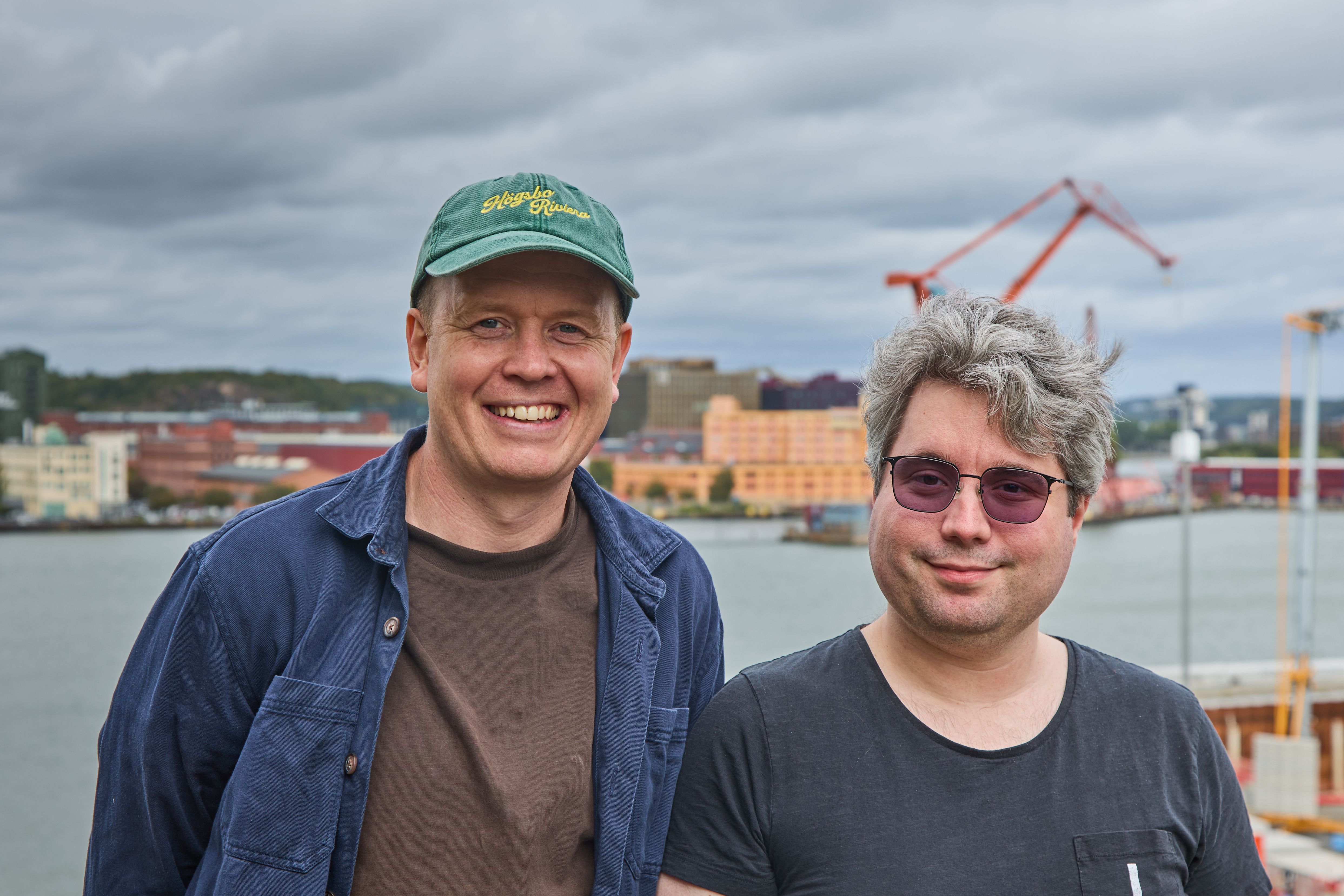 Henrik & Kevin 10 med Göteborg i bakgrunden