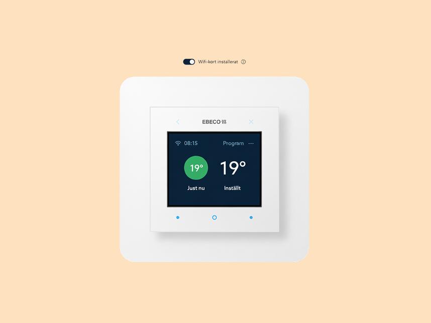 Interaktiv prototyp av EB-Therm 500 som Ebeco & Kodamera tagit fram