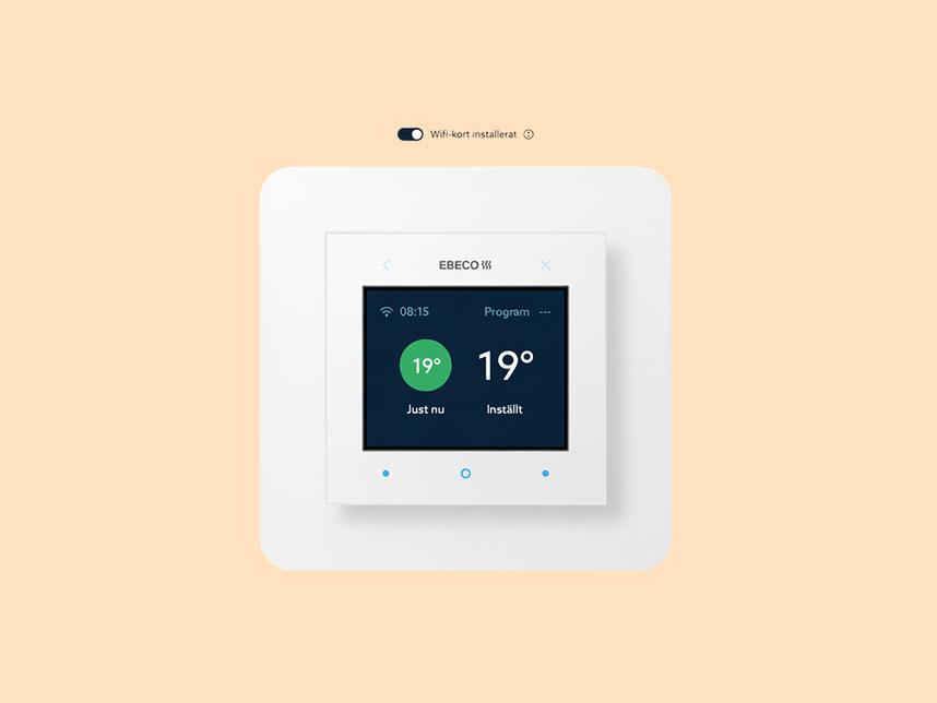 Interaktiv prototyp av EB-Therm 500 som Ebeco & Kodamera tagit fram