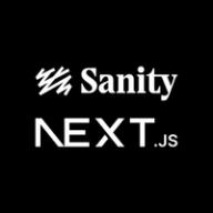 Logotyper för Sanity och Next.js