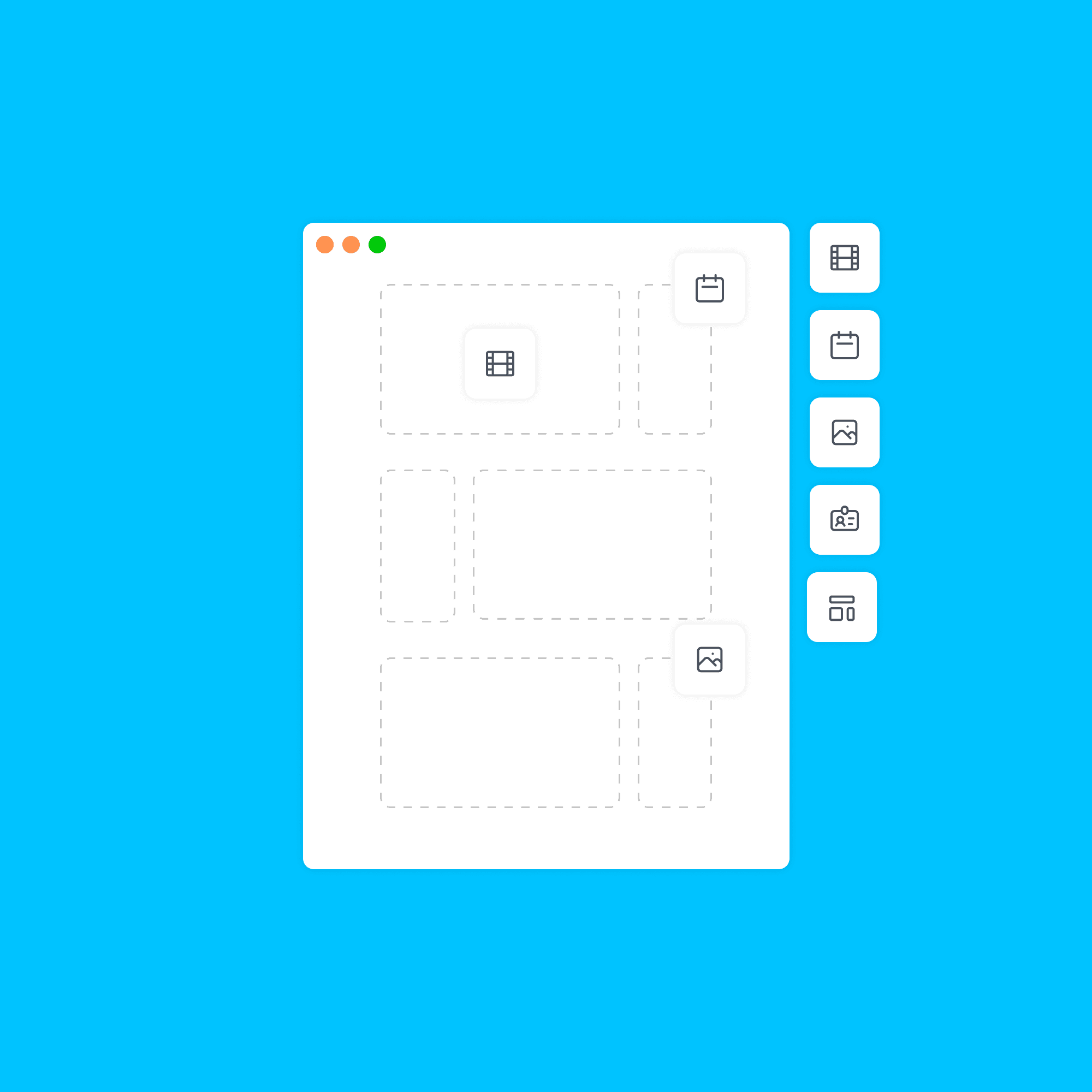 Illustration av ett layout verktyg