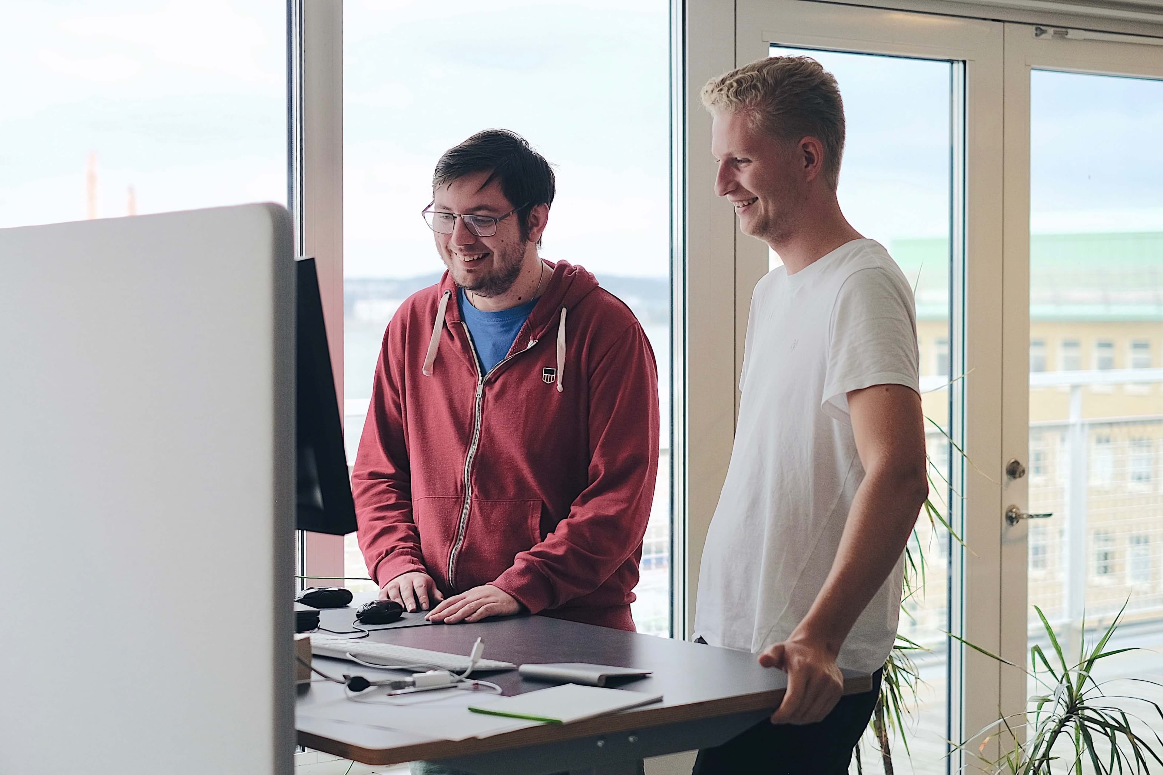Joel och Thomas, praktikanter på Kodamera
