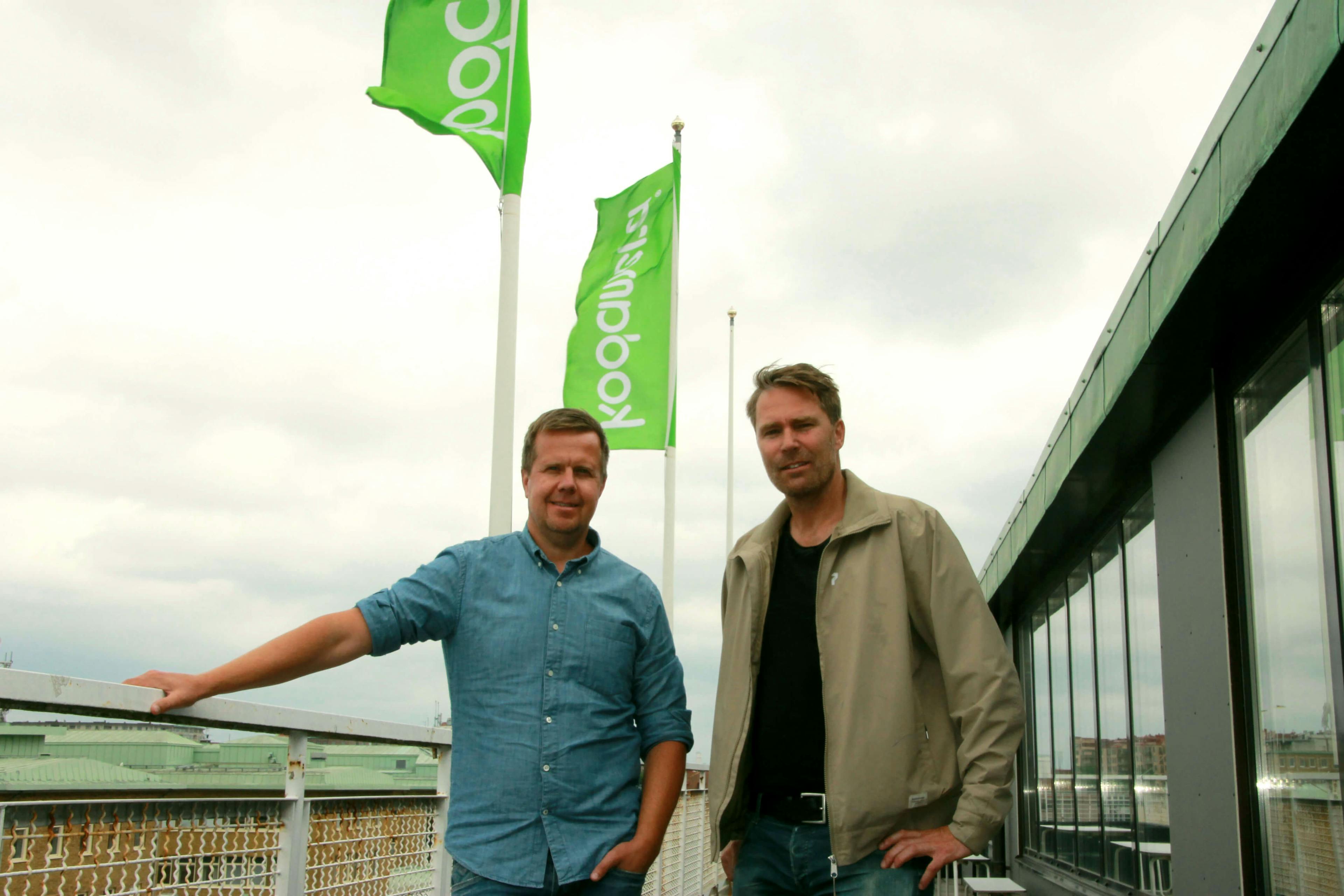 Jonas Sahlin och Andreas Rejvik utanför Kodameras kontor