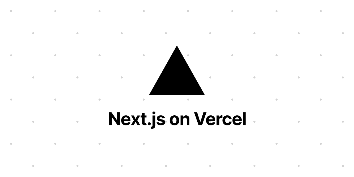 Nextjs on Vercel