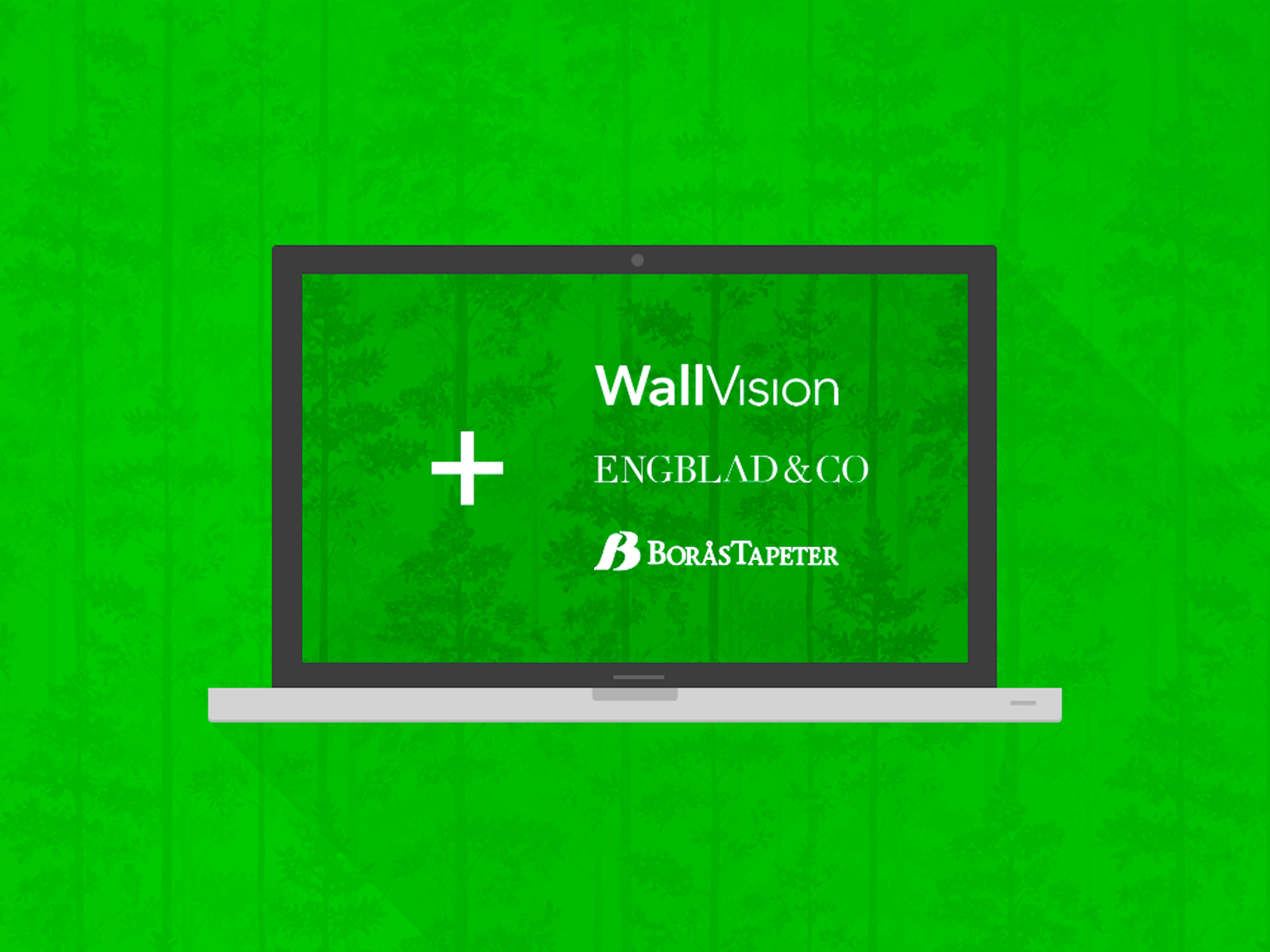 Bild med skärmdump och Wallvisions logotyp