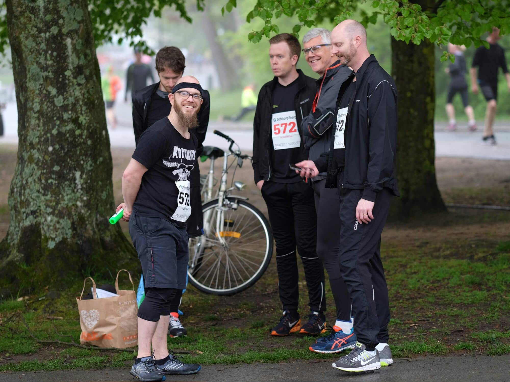 Bild på Kodameras kollegor som springer Göteborgsvarvet